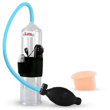 LeLuv Vibrating Penis Pump Silicone Hose EasyOp Bgrip Soft Donut