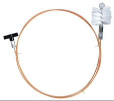 Kit pulizia canna fumaria scovolo spazzacamino sonda stufa a pellet 3 mt