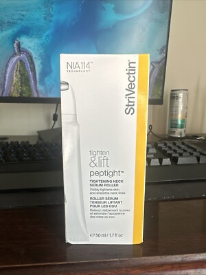 NEW StriVectin NIA114 Tighten & Lift Peptight Neck Serum Roller 1.7 fl oz NIB