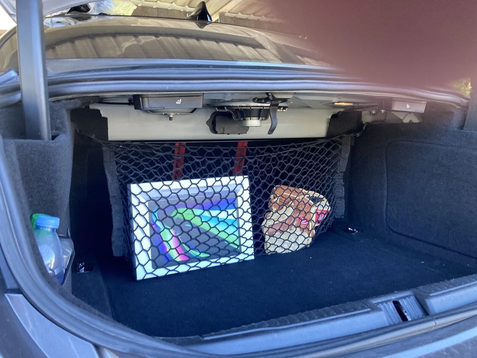 Red de carga de malla estilo sobre vertical para maletero para ALFA ROMEO GIULIA 2017-2024 nueva Foto 3 de 4