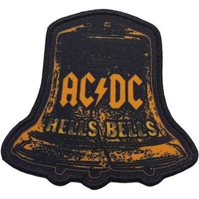 AC/DC hells bells distressed 2021 PRINTED IRON/SEW ON PATCH official merchandise