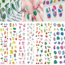 Sea Fish 3D Nail Sticker Dolphin Ocean Turtle Shell Star Mermaid Jellyfish NS35