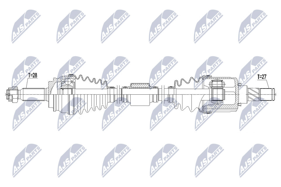 NPW-MS-061 NTY Drive Shaft for MITSUBISHI