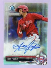 2017 Bowman Chrome ... Jose Pujols Refractor Auto Autograph #359/499 .. Phillies