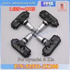 4 PCS 52933-3X200 Tire Pressure Sensors TPMS For Hyundai Elantra 2011-2013