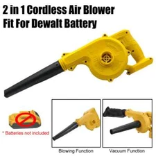 Electric Vacuum Cleaner Cordless Leaf Blower Dust Computer Collector For Dewalt