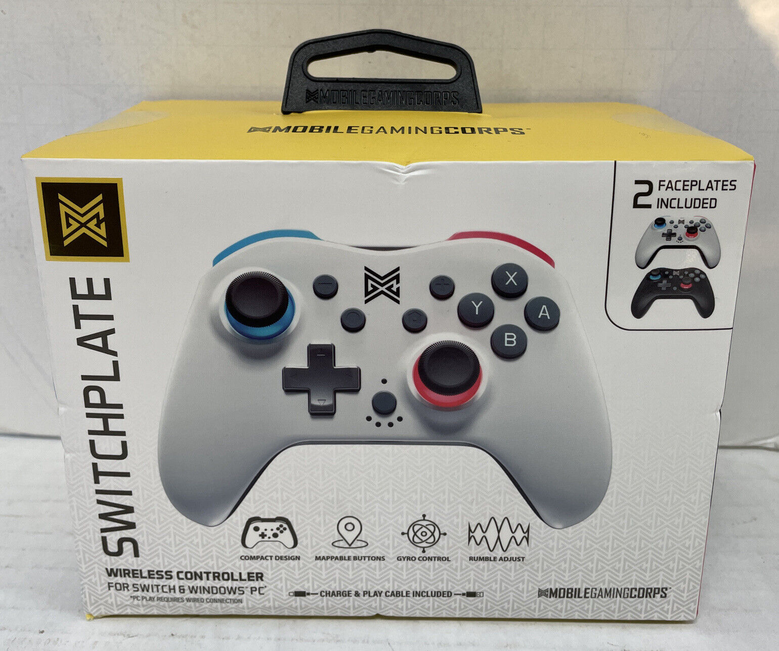 Switchplate Wireless Gaming Controller For Nintendo Switch - White