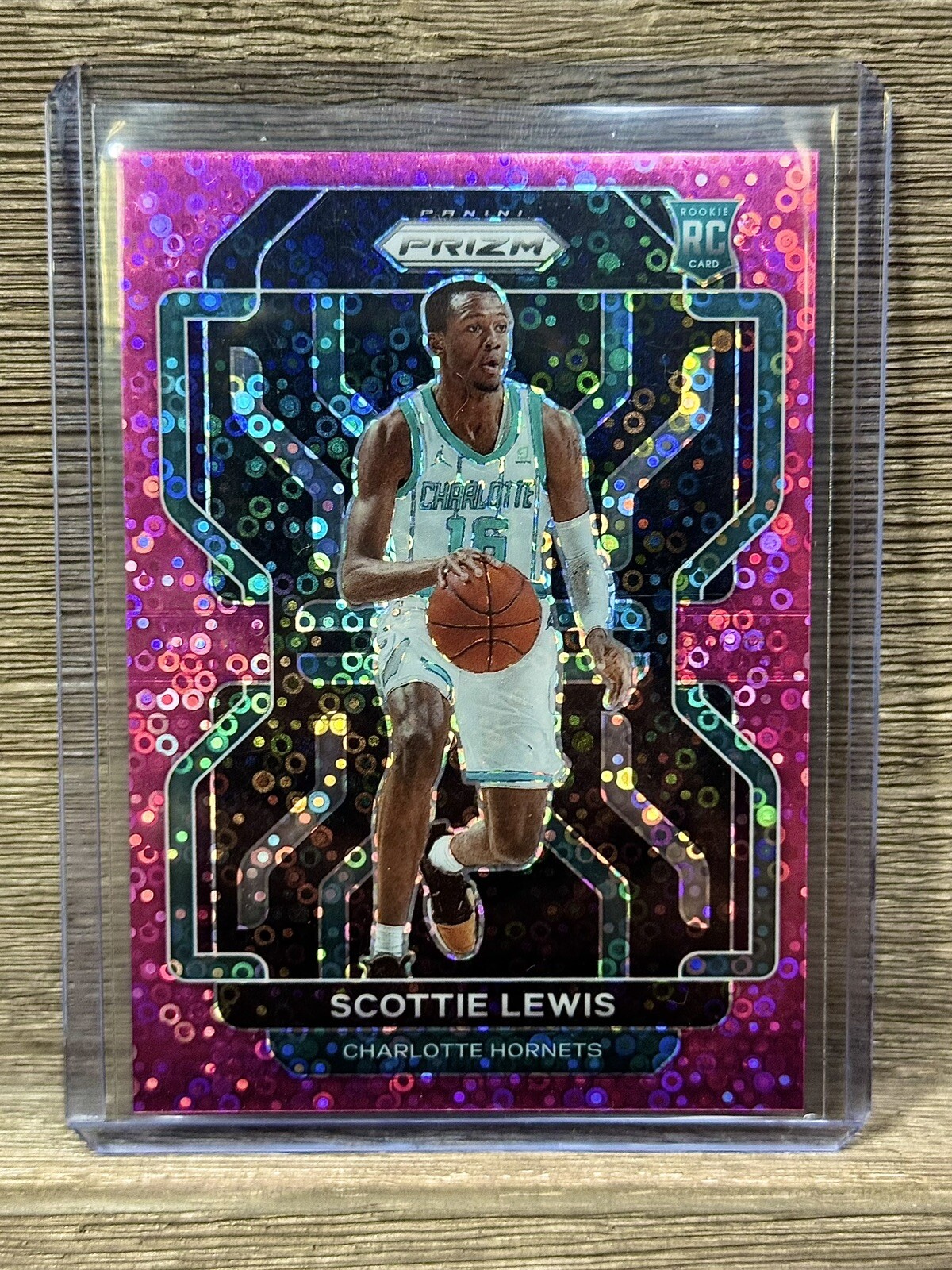 Scottie Lewis Hornets 2021-22 Panini Prizm Pink Fast Break Prizm RC /50