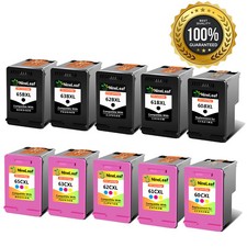 Combo Ink Cartridge 65XL 63XL 62XL 61XL 60XL black color INK FOR HP Printer