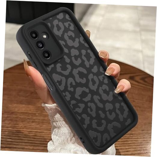 Compatible with Case, Cheetah Print Shockproof Soft Samsung Galaxy S22 Black