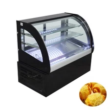 TECHTONGDA® Countertop Display Refrigerators Cake Showcase 220V 35.4" 102L US