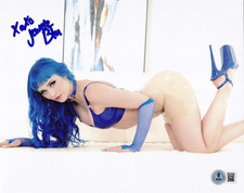 Hot Sexy Jewelz Blu Signed 8x10 Photo Adult Star Autograph Beckett Hologram