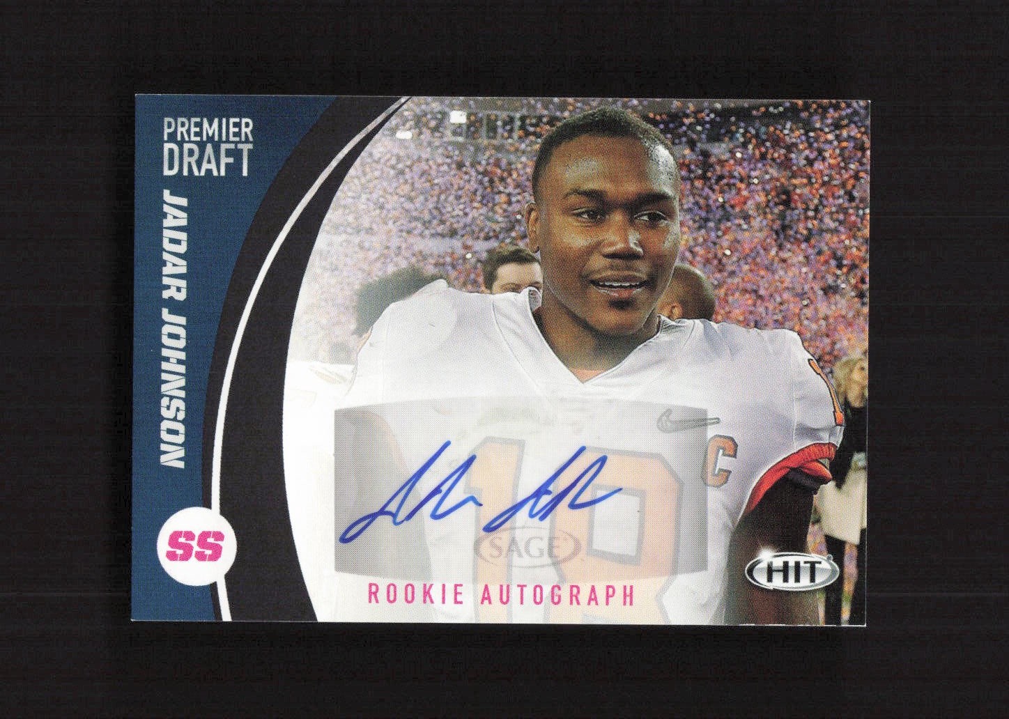 2017 SAGE HIT Autographs Jadar Johnson Clemson Tigers