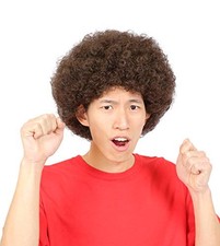 Clearstone Katsland Cosplay Halloween Afro Wig Unisex Brownfrom JP