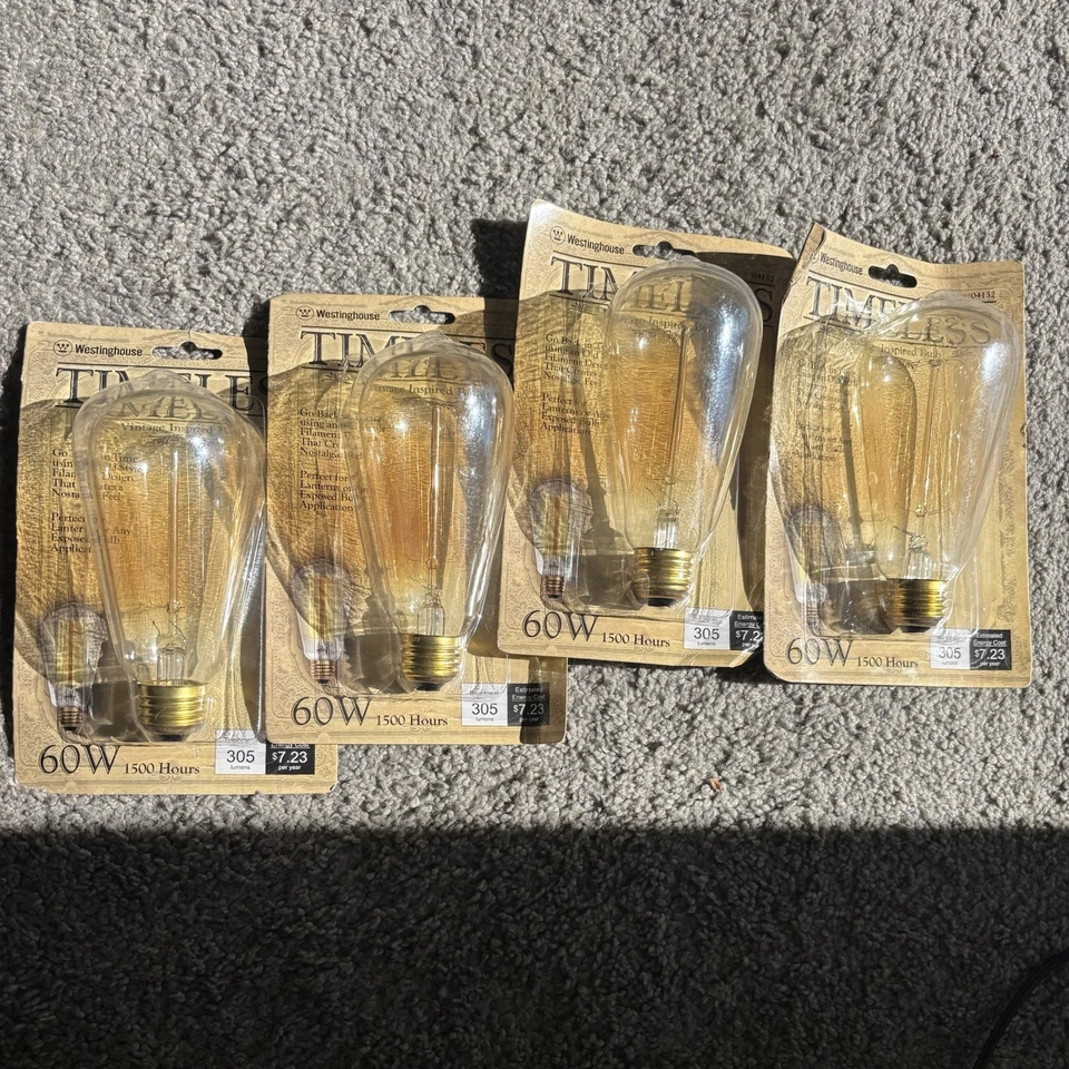 Westinghouse Timeless Vintage Inspired Bulb 04120 40W 1500 hours New In Package - Image 2 of 4