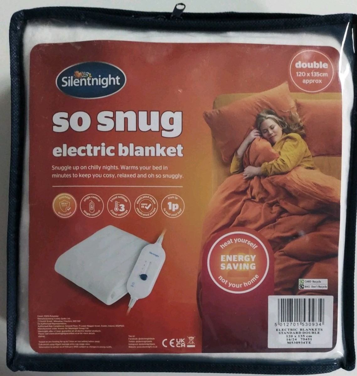 Silent Night So Snug 🧡Electric Blanket Double Energy Saving