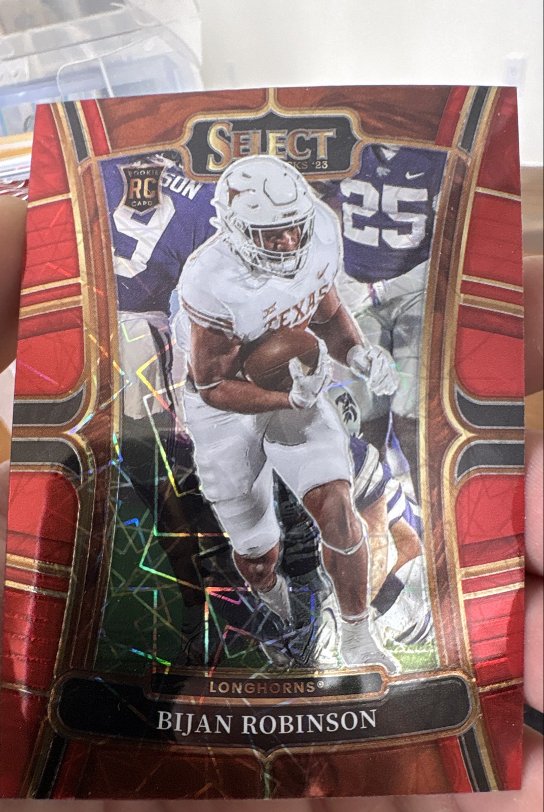 2023 Panini Select Draft Picks -Concourse Bijan Robinson #9 Red Lazer Prizm (RC)