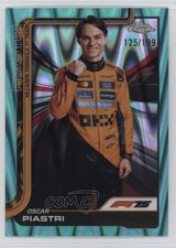 2025 Chrome Formula 1 F1 Drivers Aqua RayWave Refractor /199 Oscar Piastri 1pr3