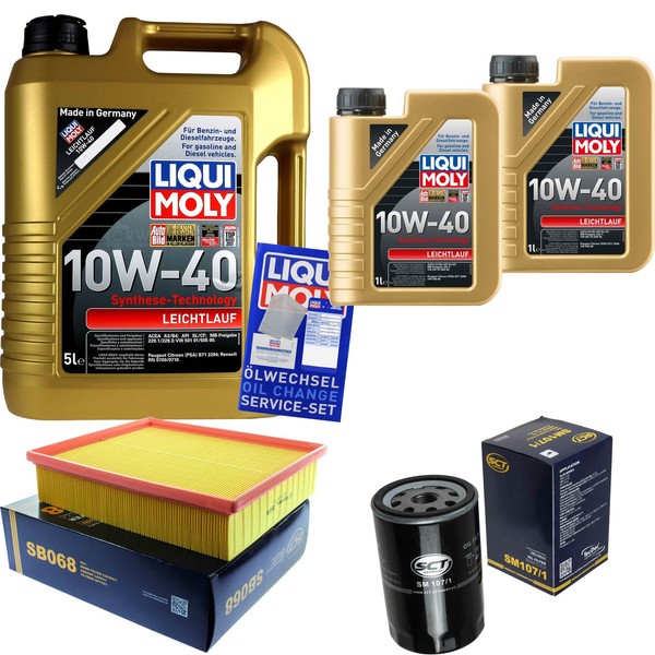 Inspektionskit Filter Liqui Moly ÖL 7L 10W-40 FüR Opel Frontera A 5_MWL4 2.5-image
