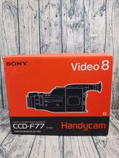 Sony Handycam CCD-F77 Video 8 Camcorder W/ Case, Charger, Remote, Cords