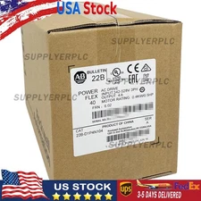 New Sealed Allen-Bradley PowerFlex 525 0.4kW 0.5Hp 22B-D1P4N104 AC Drive