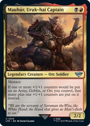 Mauhur, Uruk-hai Captain - 214 - Foil - The Lord of the Rings: Tales of Middle-earth