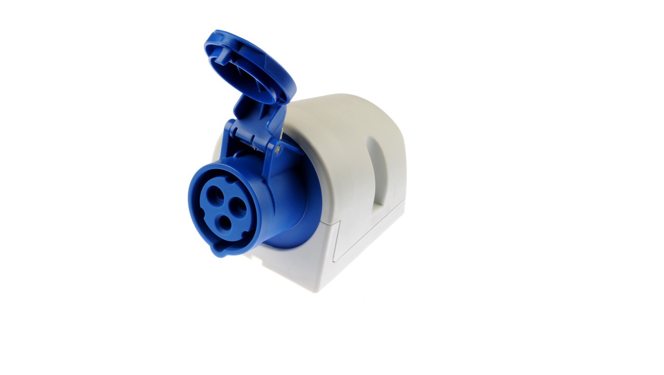 16A 3P 230V fixed socket blue IP44 113-6 fixed sockets