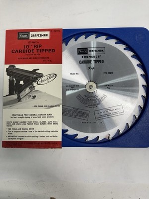 Craftsman 10'' CARBIDE TIPPED 30 TOOTH  FOR WOOD SEARS BEST 932012