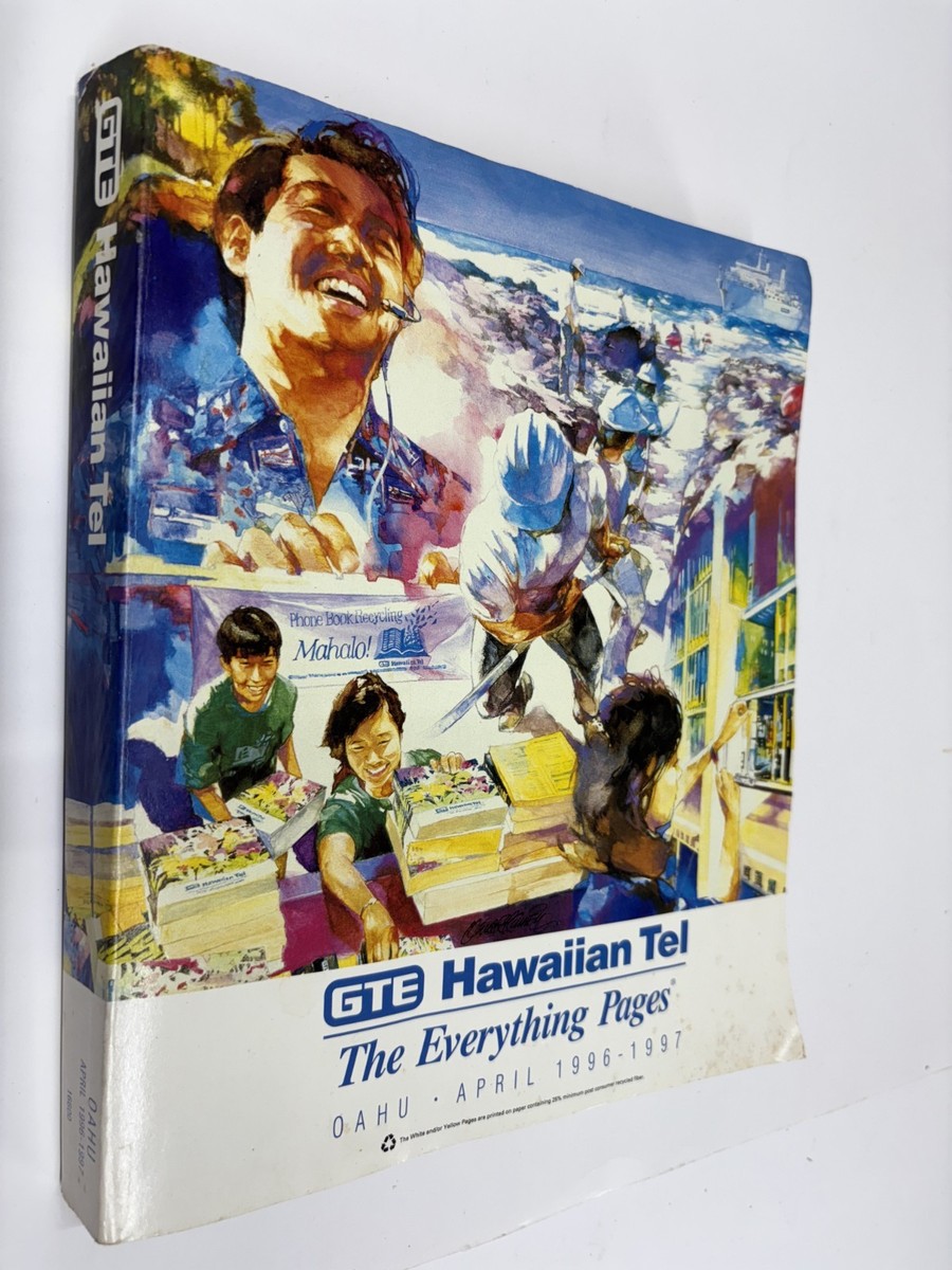 GTE Hawaiian Telephone Directory Oahu April 1996 - 1997 Total 815