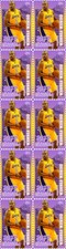 Derek Fisher 2010 Los Angeles Lakers NBA Champion Mint Stamp Strip of 10