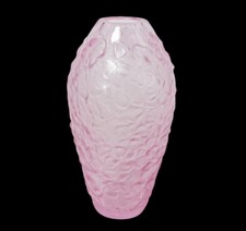 Pink Lalique Violeta Crystal Vase