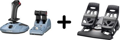 Thrustmaster TCA Officer Pack Airbus Edition + Ruderpedale   Ohne Halterung   Fü