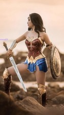 Justice League Wonder Woman Diana Prince Cosplay Suit Props Costume Collect Gift
