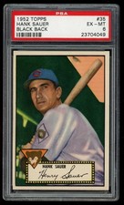 1952 Topps Hank Sauer Black Back #35 PSA 6