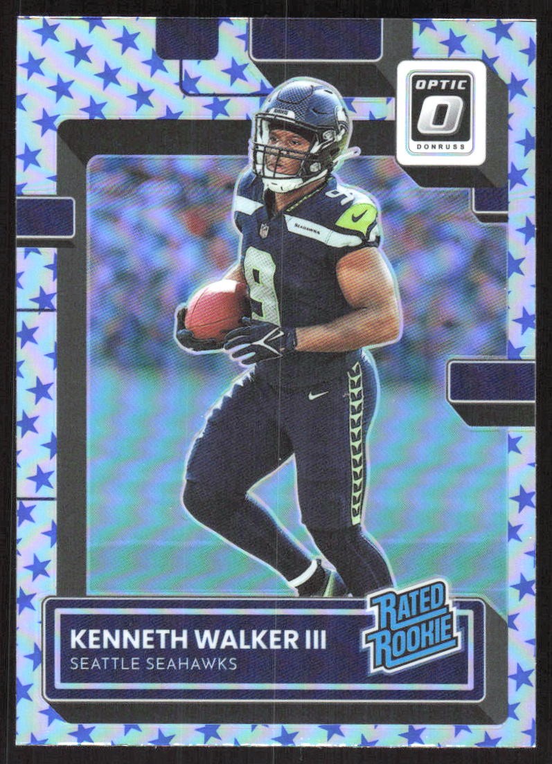 3706J 2022 Donruss Optic #218 Kenneth Walker III Stars