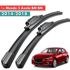 2pcs Front Windshield Wiper Blades Set For Mazda 3 Axela Bm Bn 2014-2018 2418