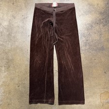 Vintage 90s/Y2K Juicy Couture Made In USA Velvet Velour Sweatpants Sz Petite