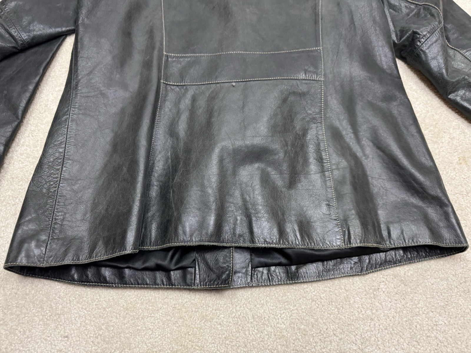 Mossimo Jacket Womens 16W Black Button Front Coll… - image 10