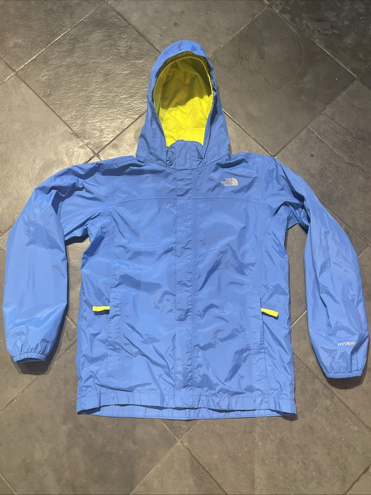 The North Face DryVent Boys Lg 14/16 Blue Hooded Jacket Coat