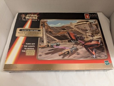 Vintage Star Wars Episode I Mos Espa Podrace Puzzle 200 pcs Hasbro 1999 SEALED