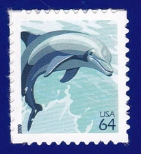 2009 DOLPHIN STAMP MARINE LIFE BLUE WATER NATURE USPS WILDLIFE POSTAGE MNH