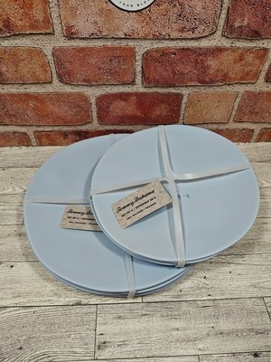 8 Pc Tommy Bahama Melamine Plates Powder Blue 4 Salad 8.5'' / 4 Dinner 10.5'' NWT