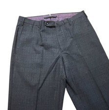 NWOT Incotex Pants Mens 32x31 Gray Slowear Techno Fabric Wool Modern Fit Trouser