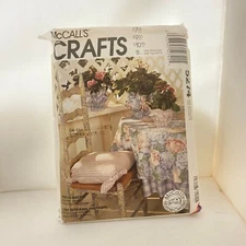 #5274 McCalls Crafts Tablecloth Chair covers cushions Sewing Pattern