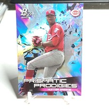 Hunter Greene 2019 Bowman Platinum Prismatic Prodigies #PPP-36