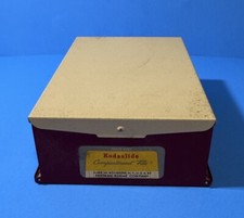 Vintage Eastman Kodak Kodaslide Compartment File Slide Storage Box Red
