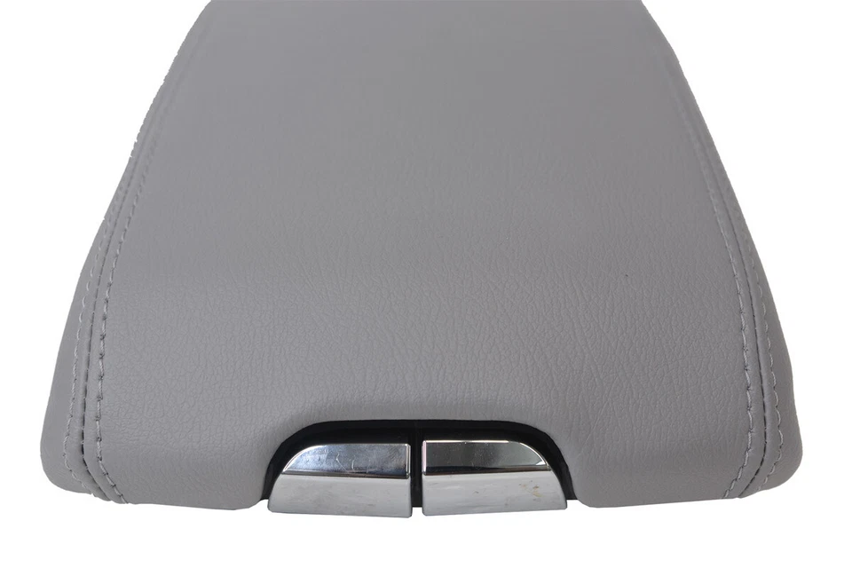 Fits 2010-2016 Cadillac SRX PVC Leather Console Lid Armrest Cover Gray - Imagem 2 de 4