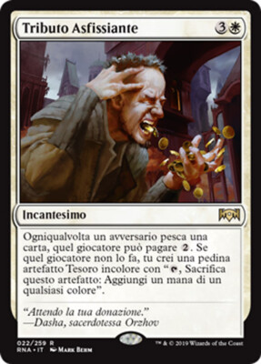 MTG SMOTHERING TITHE RUSSIAN EXC - ERSTICKENDES TRIBUT - RNA - MAGIC