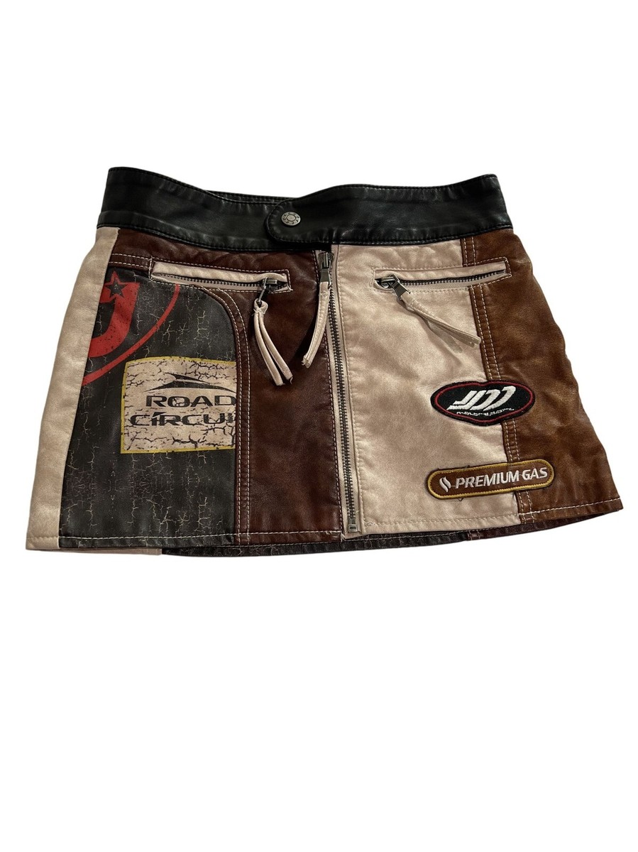 Jaded London Daytona Vegan Leather Mini Skirt in Black | eBay