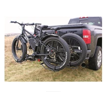 2 Fat Bike Rack Carrier Vehicle Mount Truck Hitch Heavy Duty Folding w/ Lock